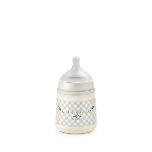 Suavinex Nuckelflasche Sx Pro Slow Flow (S) +0 Monate Wild&Free Beige, 150 ml