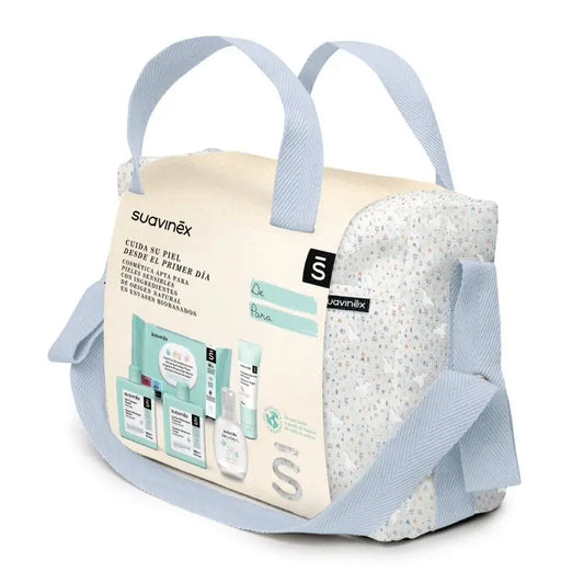 Suavinex Baby Carriage Bag With Cosmetics. Grey Beige