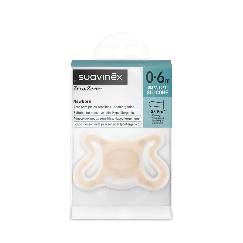 Suavinex Schnuller Zero Zero Baby 0 bis 6 Monate, Fair