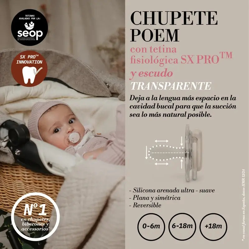 Suavinex Schnuller Sx Pro +18 Monate, Grüne Poesie