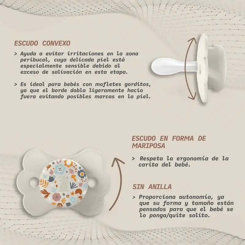 Suavinex Schnuller Sx Pro 6/18 Monate, Wonderland Beige