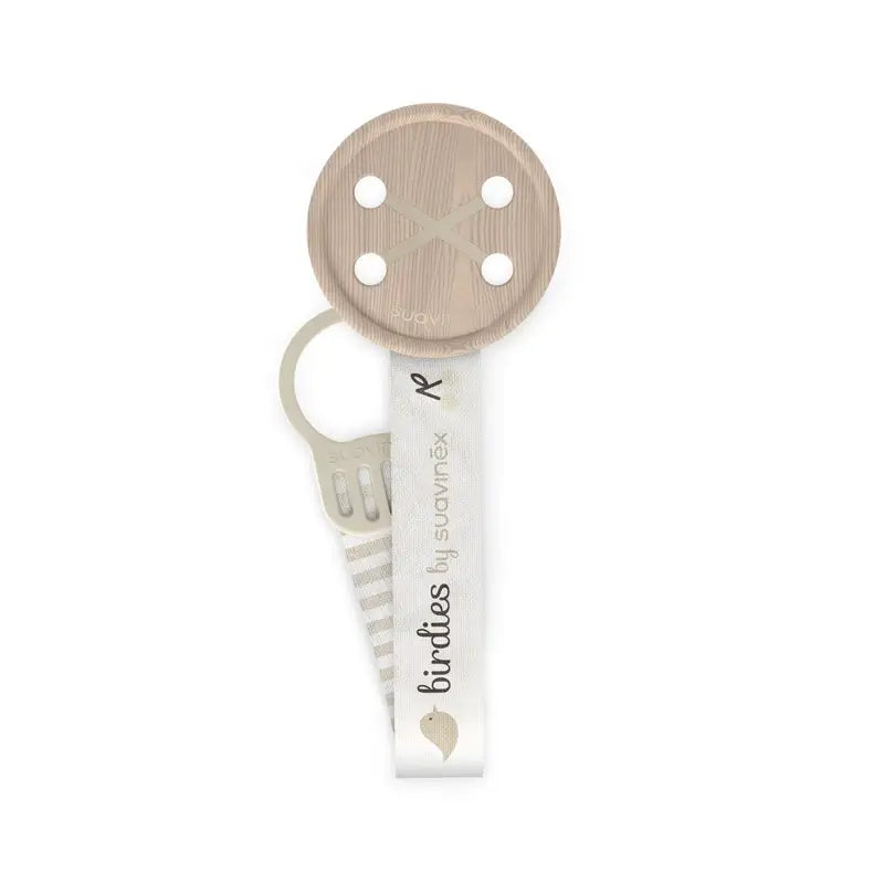 Suavinex Schnullerband +0 Monate Vögelchen Beige