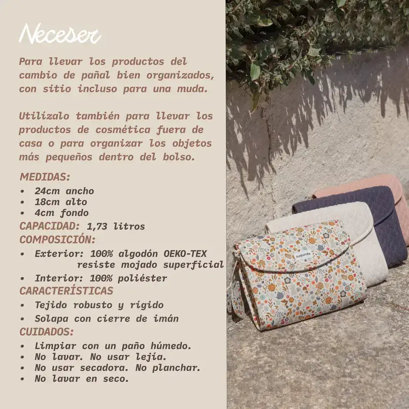Suavinex Neugeborenes Kulturtasche Tuch, Beige