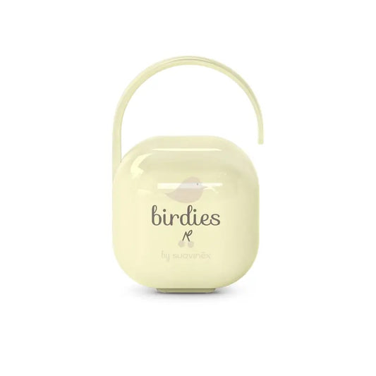 Suavinex Schnuller Halter +0 Monate Birdies Beige