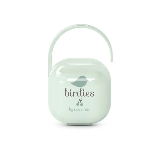 Suavinex Schnuller Halter +0 Monate Birdies Grün