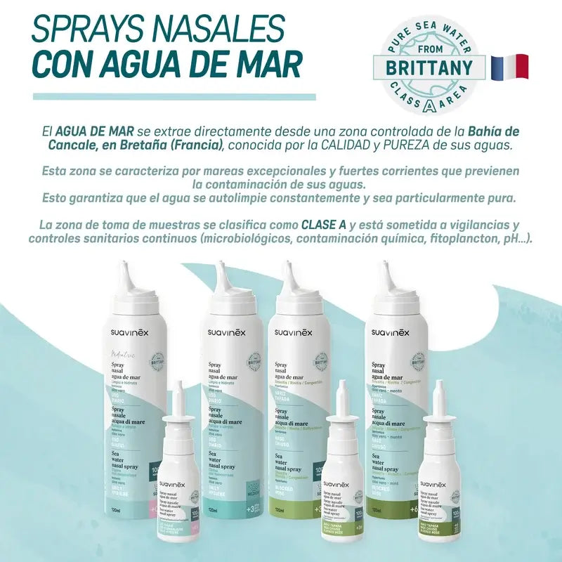 Suavinex Isotonisches Nasenspray für Säuglinge +0 Monate, 30 ml