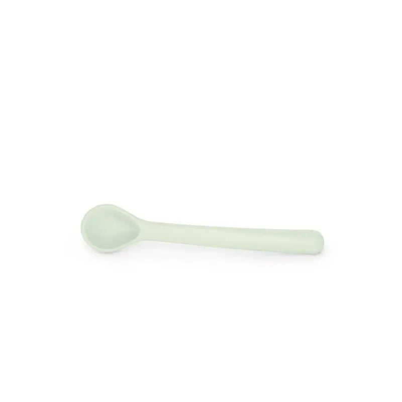 Suavinex Silikon-Geschirr 4 Stück mit Saugnapf, +4 Monate, grün