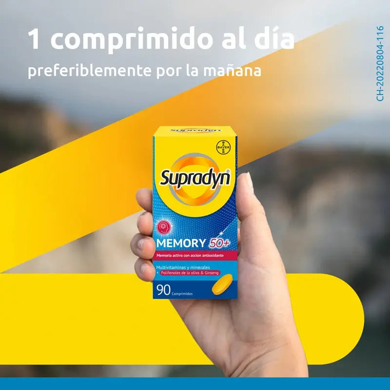 Supradyn Memory 50+ Vitamine, Mineralien und Energie mit Ginseng, 90 Tabletten
