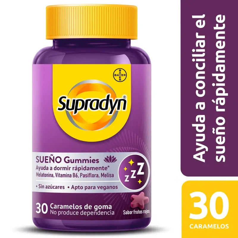 Supradyn Schlaf & Gelassenheit Gummis Melatonin & Vit. B6, 30 Bonbons