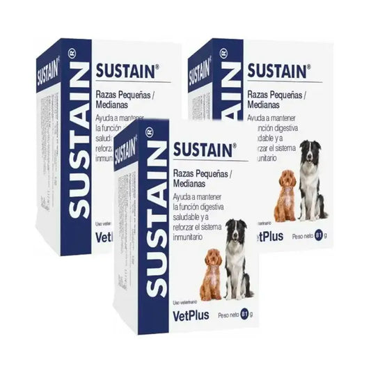 Sustain Kleine und mittlere Rassen, Packung mit 3 x 30 Beuteln