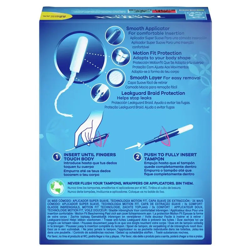 Tampax Pearl Regular Tampons mit Applikator, 24 Stück