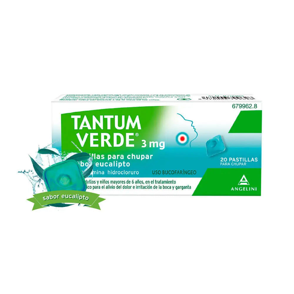 Tantum Verde Eukalyptus-Geschmack 20 Lutschtabletten