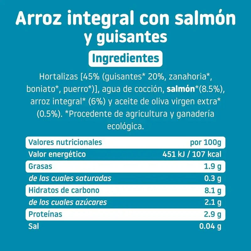 Smileat Reiskuchen mit Lachs und Erbsen, 230 Gr