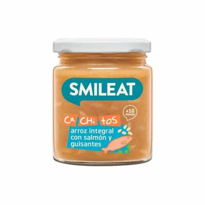 Smileat Salmon & Peas Rice Cakes, 230 Gr