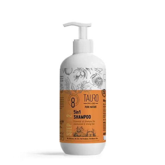 Tauro Pro Line 5-in-1-Shampoo mit Feuchtigkeitspflege, 400 ml