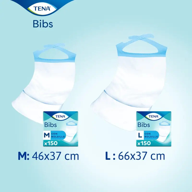 Tena Lätzchen Größe L, 150 Stück