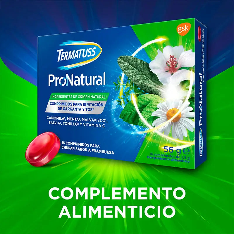 Termatuss Tabletten für trockenen Husten oder Husten mit Auswurf, 16 Tabletten
