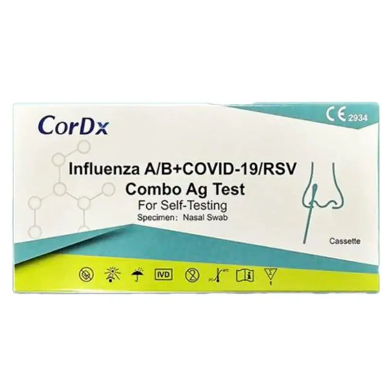 Kombinierter Antigen-Schnelltest COVID-19, Influenza A & B & RSV - 50 Einheiten
