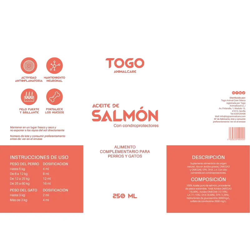 Togo-Lachsöl, 250 ml