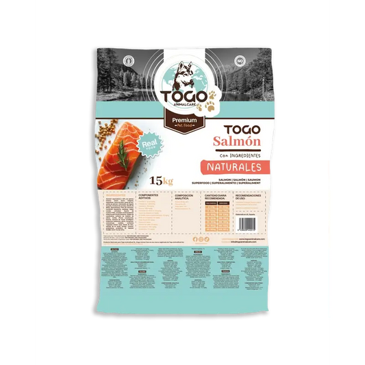 Togo Natural Hypoallergenic Salmon Dog Food, 15 kg