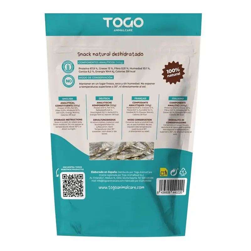 Togo Snack Natürliche getrocknete Sardellen, 1 Stk.