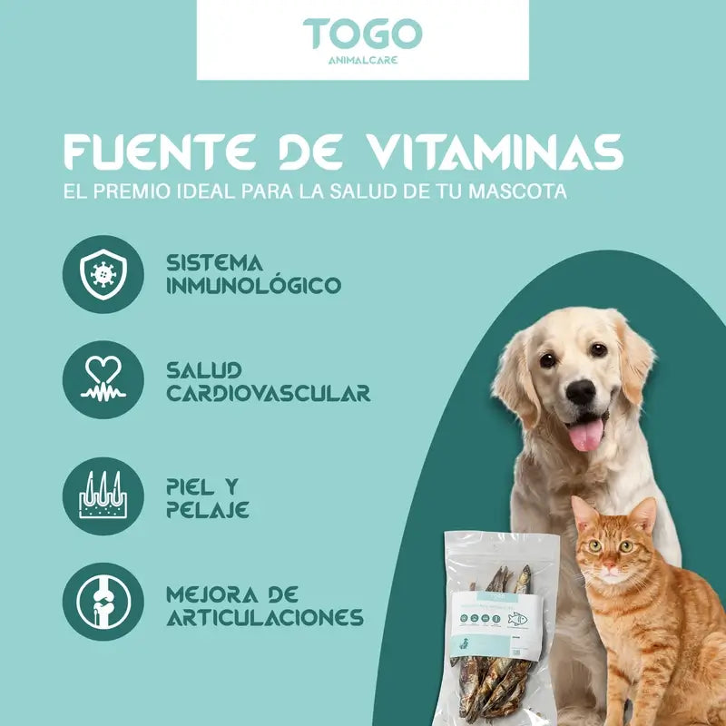 Togo Snack Natürliche getrocknete Sardellen, 1 Stk.