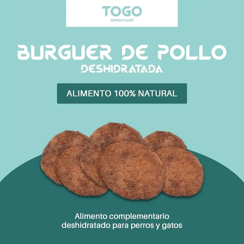 Togo Snack Natural Burger Hähnchen, 2er-Pack.