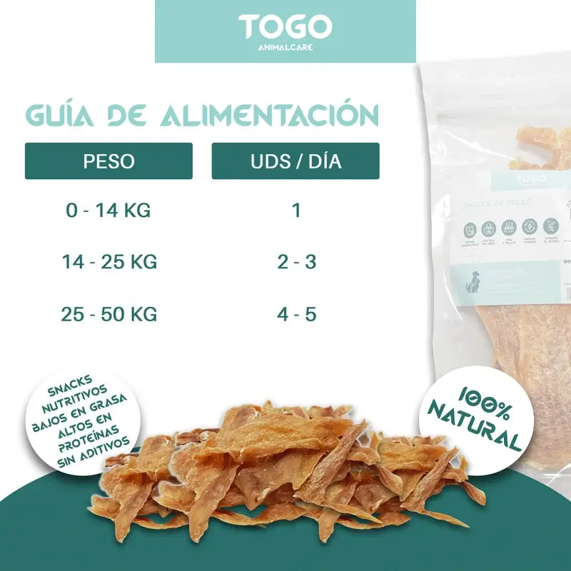 Togo Snack Natural Chicken Strips, 3er-Pack