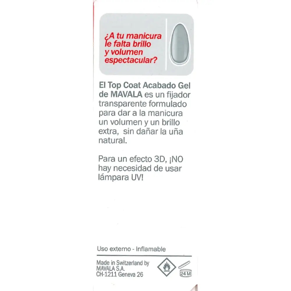 Mavala Top Coat Gel-Effekt 10 ml