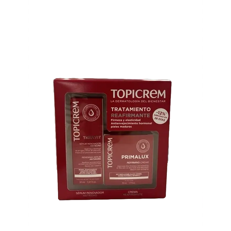 Topicrem Anti-Ageing Theavit Serum 30 Ml + Primalux Creme 50 Ml 15%.
