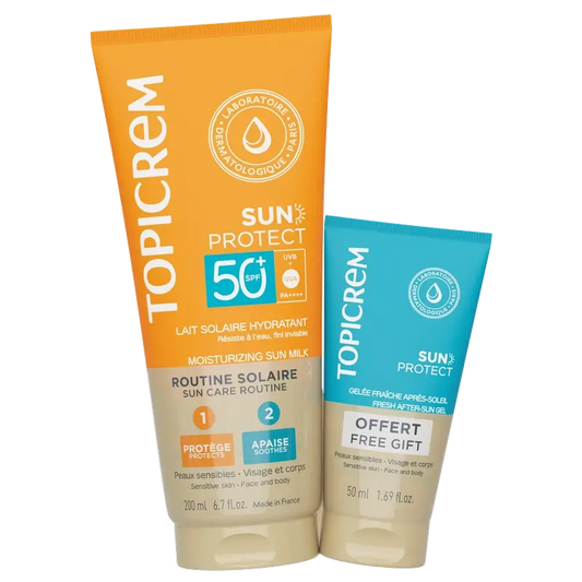 Topicrem Pack Sun Protect Body Milk Spf50+ 200Ml + Aftersun 50Ml Gratis
