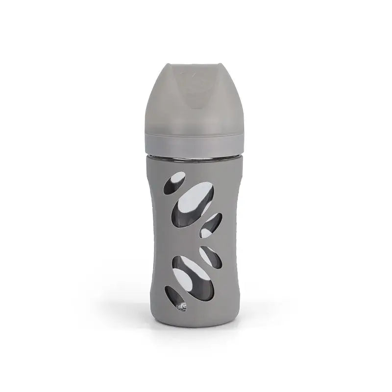 Twistshake Anti-Colic Glas Grau , 260 ml