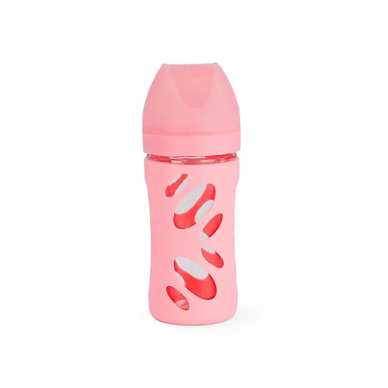 Twistshake Anti-Colic Glas Rosa , 260 ml