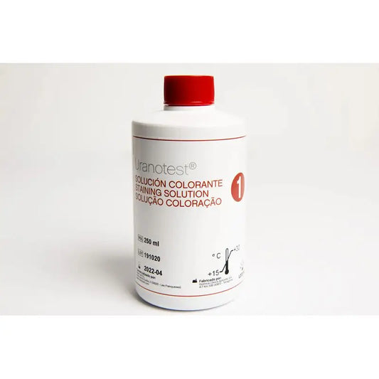 Uranotest Stain Dye Solution 1 Red 250Ml