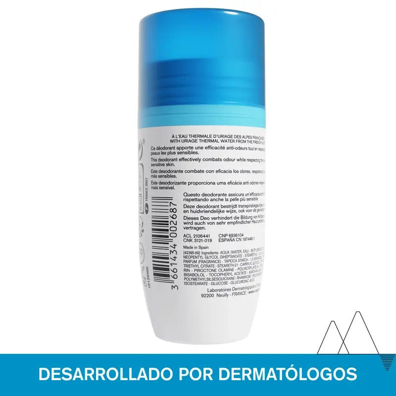 Uriage Sanftes Deodorant 50Ml Empfindliche Haut 24H