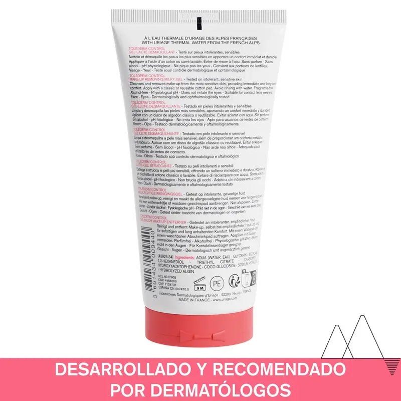 Uriage Toléderm Kontrolle Make-up Entferner Gel-Milch 150Ml