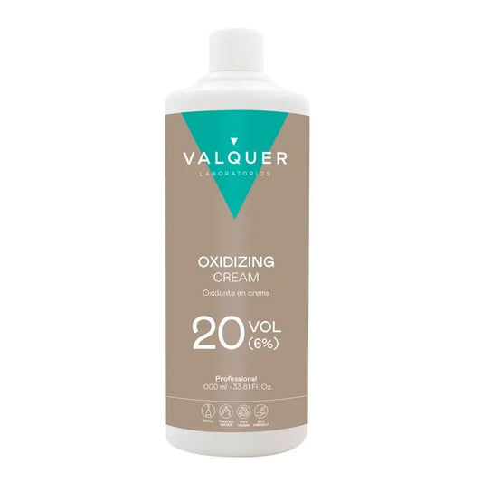 Valquer Agua Oxigenada 20 Vol (6 %) - Professionelles Haar-Oxidationsmittel, 1 L