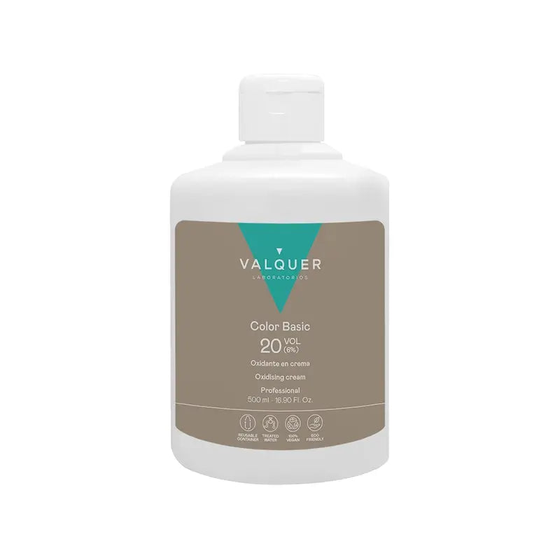 Valquer Agua Oxigenada 20 Vol (6 %) - Professionelles Haar-Oxidationsmittel , 500 ml