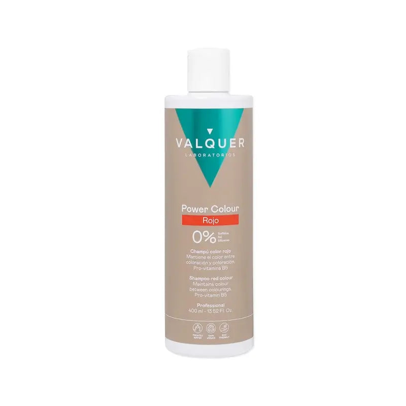 Valquer Rote Farbe Shampoo - Power Colour , 400 ml