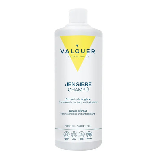 Valquer Ginger Strong Ingwer Shampoo - Anti-Schuppen, revitalisierend und stärkend, 1 L