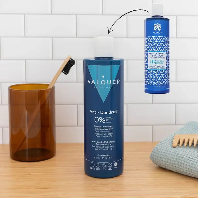 Valquer Haarpflege Anti-Schuppen Shampoo, Schnelle Eliminierung, 400 ml