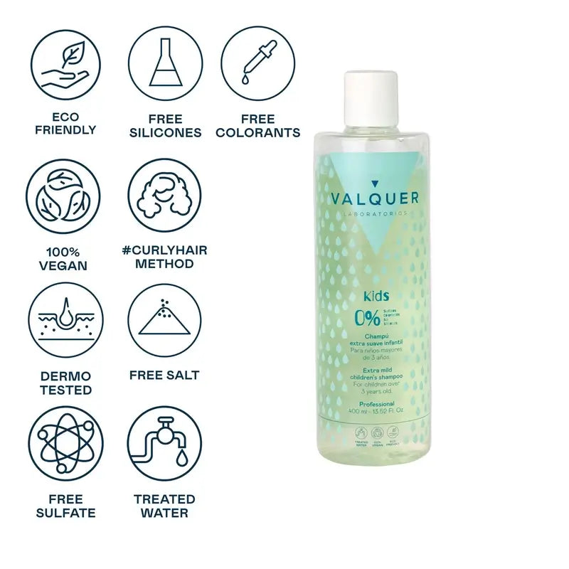 Valquer Haarpflege Extra Sanftes Shampoo für Kinder, 400 ml