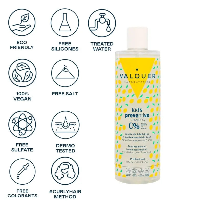 Valquer Haarpflege Kinder-Präventiv-Shampoo, 400 ml