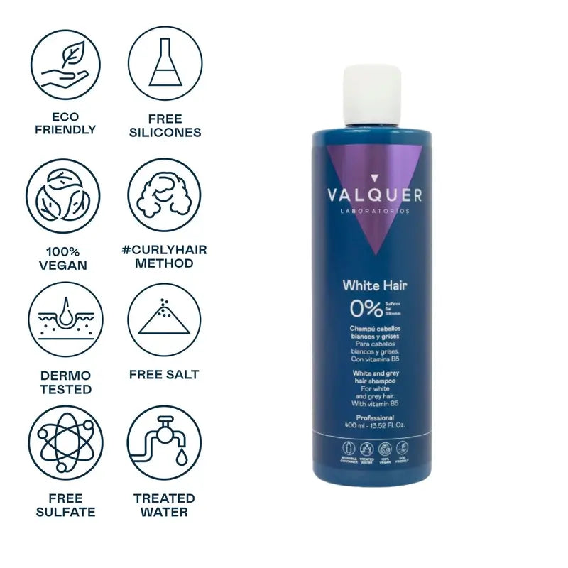 Valquer Haarpflege Silver Platinum Shampoo, 400 ml