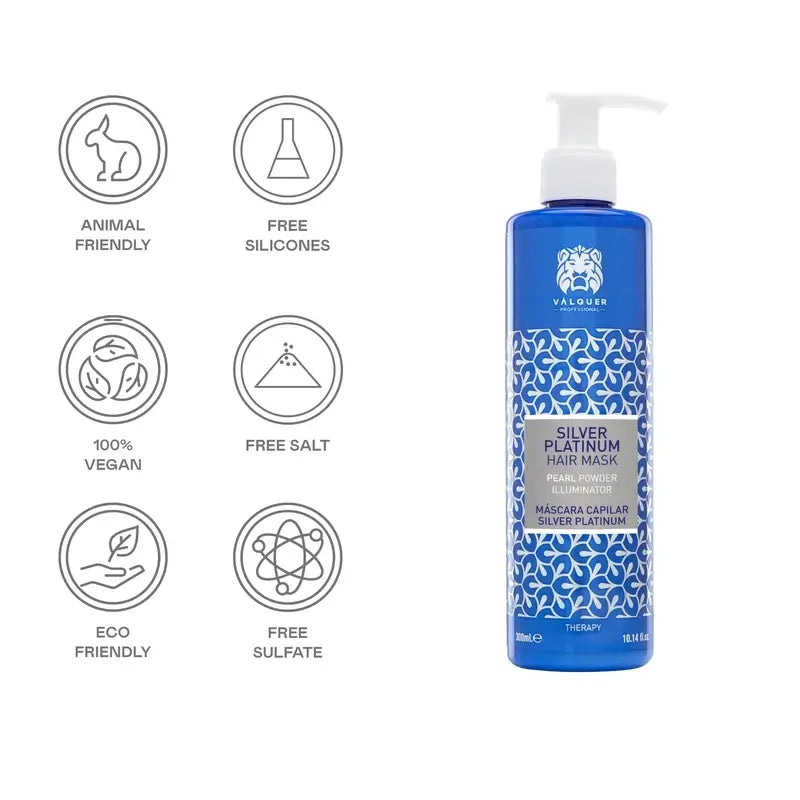 Valquer Haarpflege Silber-Platin-Haarmaske, 275 ml