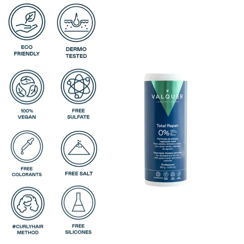 Valquer Haarpflege Total Repair Shampoo Partikel, 150 gr