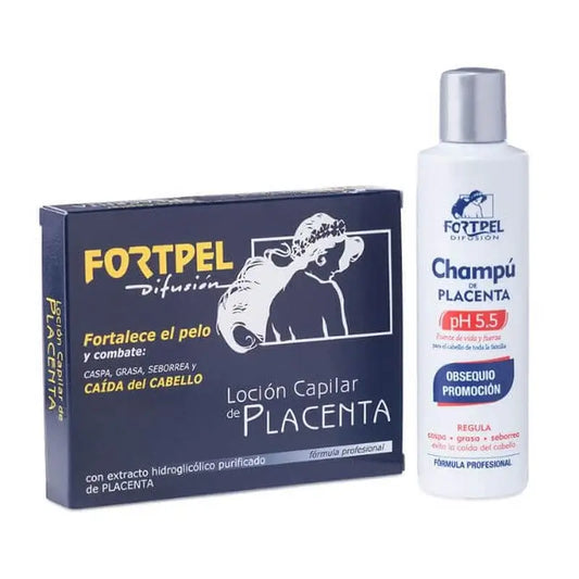 Valquer Pack 6 Fläschchen Plazenta 6X15 Ml + Plazenta Shampoo - 200 Ml