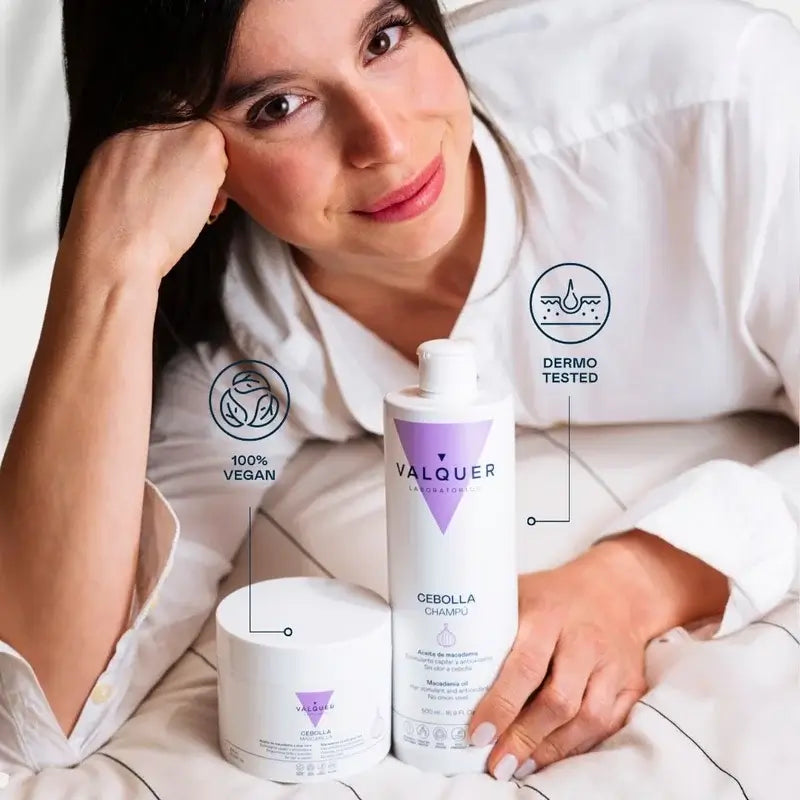 Set aus Shampoo und Zwiebel-Haarkur