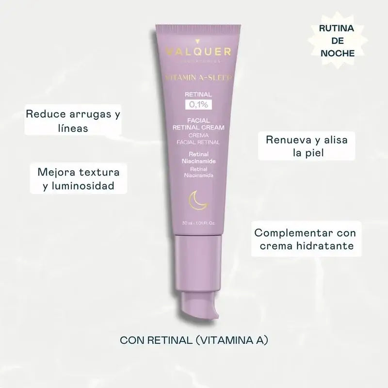 Valquer Vitamin A-Sleep Retinal-Gesichtscreme 0,1 %, 30 ml