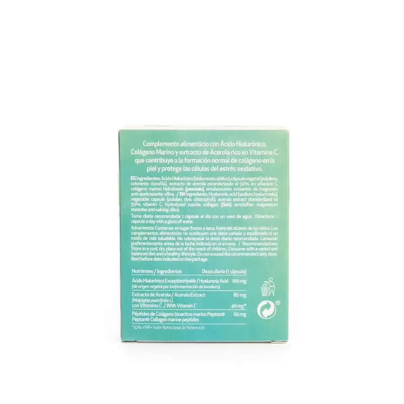 Colagenova Hyaluronsäure + Hyaluronsäure 100 + Kollagen + Vitamin C, 30 Kapseln